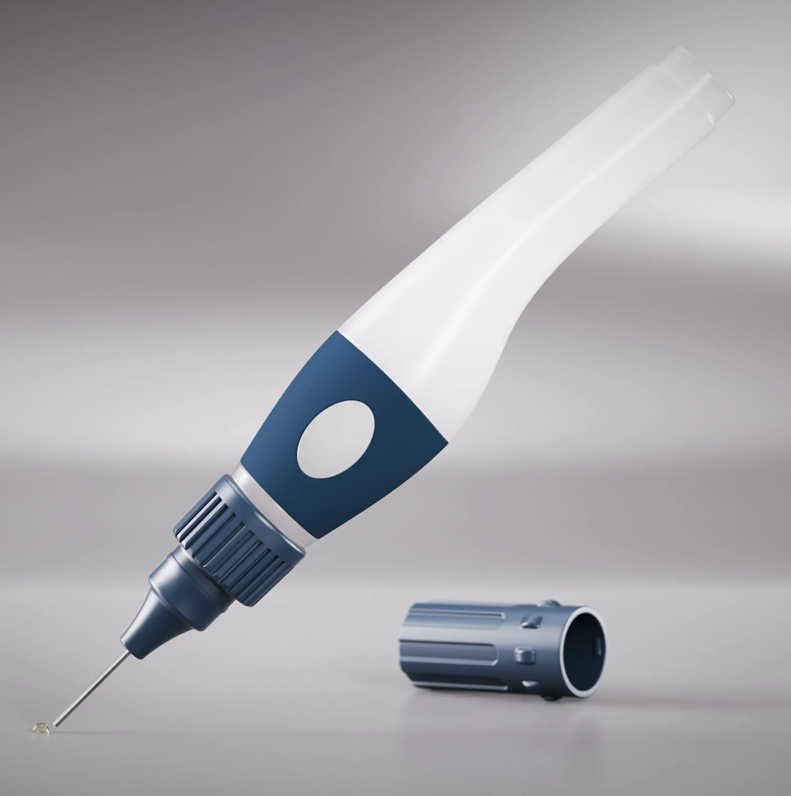 Microliner-Pen mit Griff und Kappe